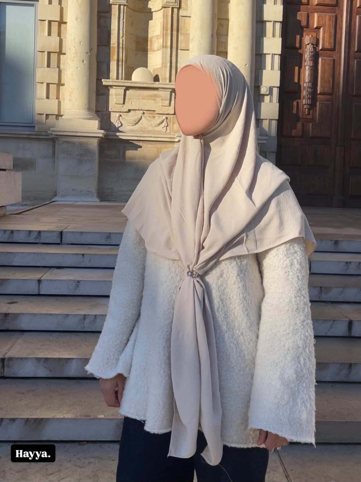 Hijab Jazz premium carré Beige
